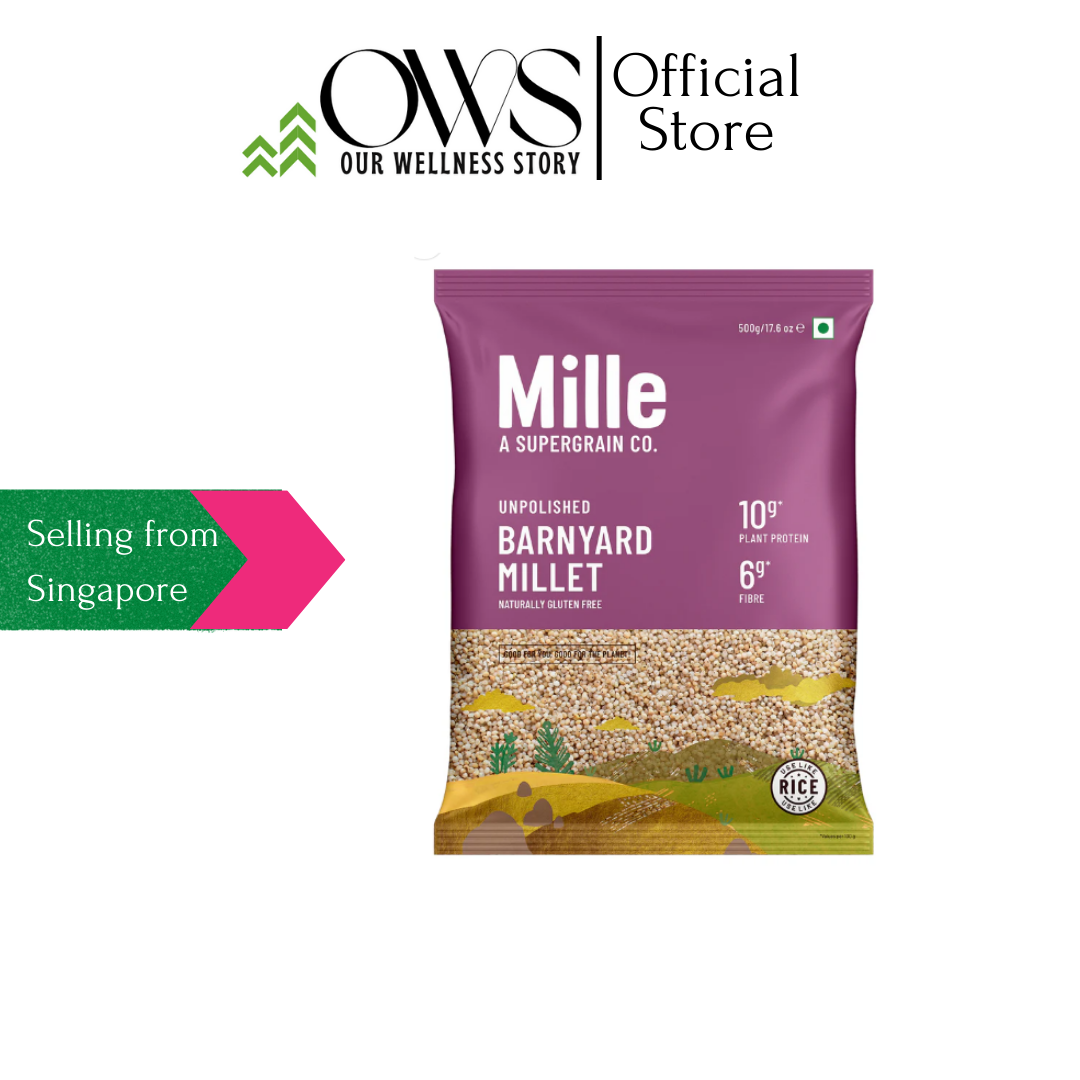 Mille  Gluten Free, Unpolished Millet Grains 500 gms ( Foxtail Millet, Barnyard Millet, Kodo Millet, Little Millet)