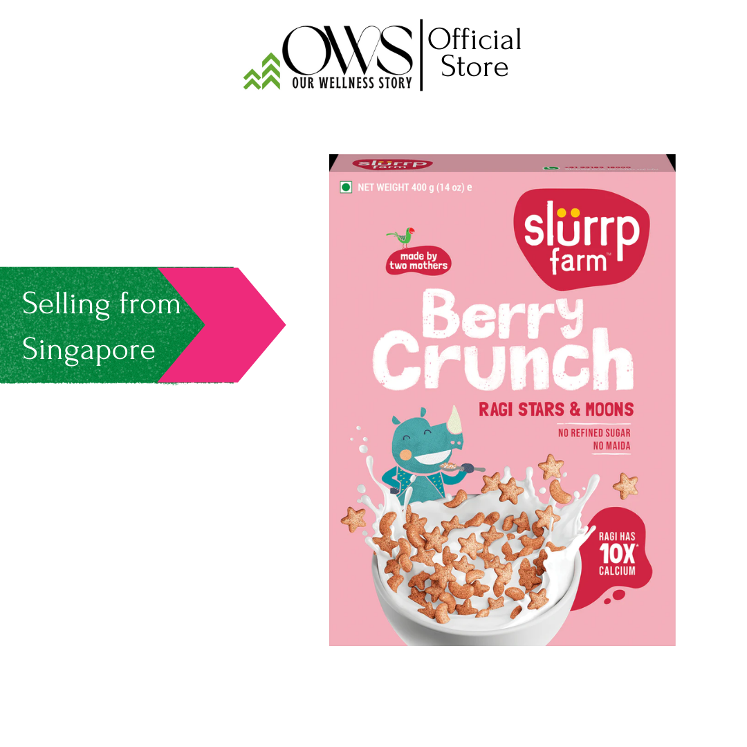 Slurrp Farm Berry Crunch - Ragi Stars and Moons 400gms