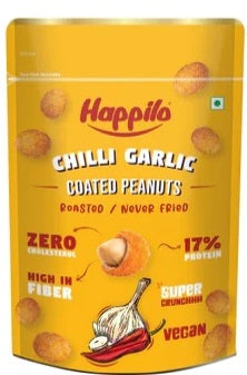 Happilo Premium Super Snack Peanut 150g, Crunchy and Nutty, High in Protein and Dietary Fiber - Pack of 3