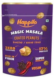 Happilo Premium Super Snack Peanut 150g, Crunchy and Nutty, High in Protein and Dietary Fiber - Pack of 3