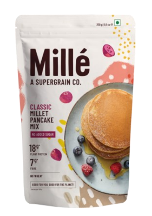 Slurrp farm / Mille Classic Protein Pancake Mix for adults (250 gms) Loaded with plant based proteins