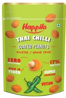 Happilo Premium Super Snack Peanut 150g, Crunchy and Nutty, High in Protein and Dietary Fiber - Pack of 3