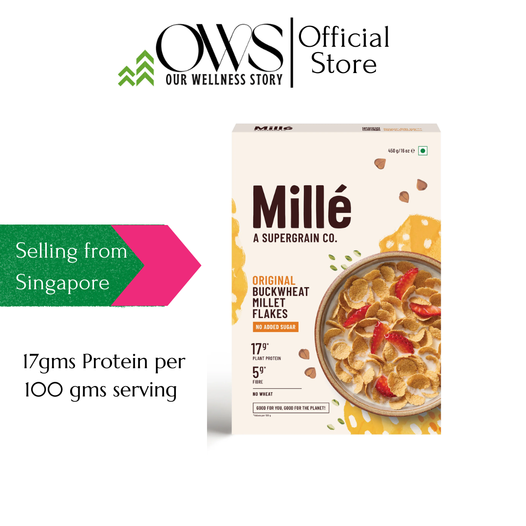 Millie Buckwheat Millet Flakes (Original) 450gms